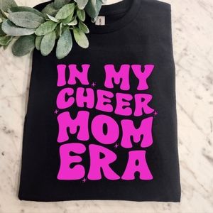 Cheer mom era shirt retro cute popular trending sport mom pink